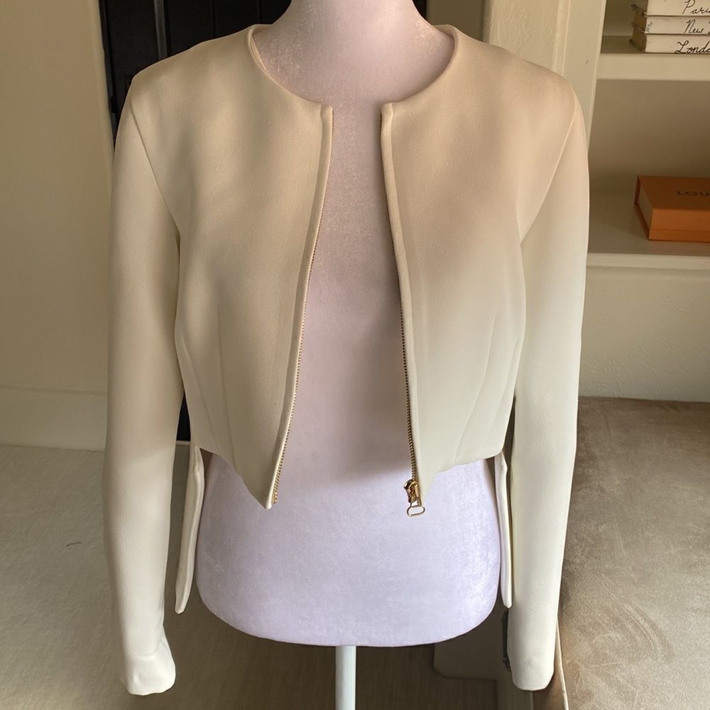 Derek Lam 10 Crosby high low cropped jacket